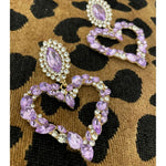 Love Struck | Stoned Heart Shaped Earring