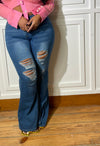 Tony | Distressed Bell Bottom Jeans